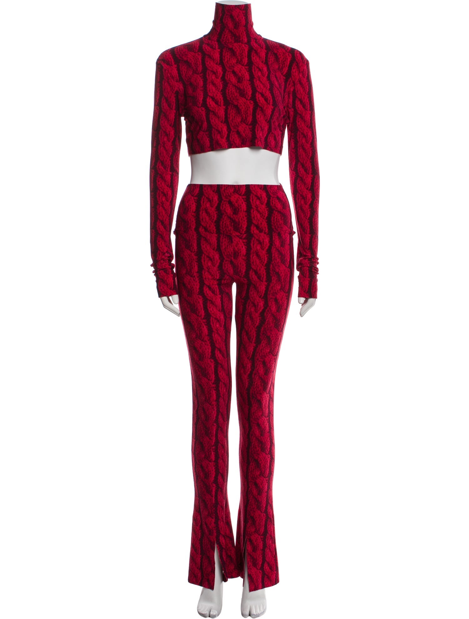 Norma Kamali Striped Pant Set