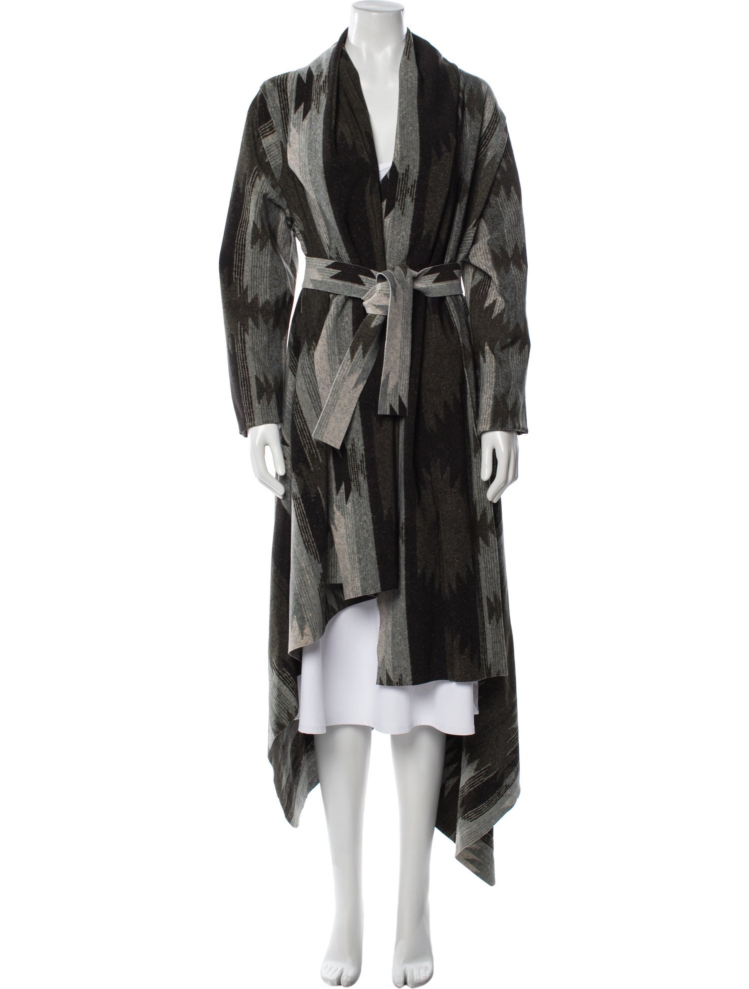 Norma Kamali 2022 Printed Trench Coat