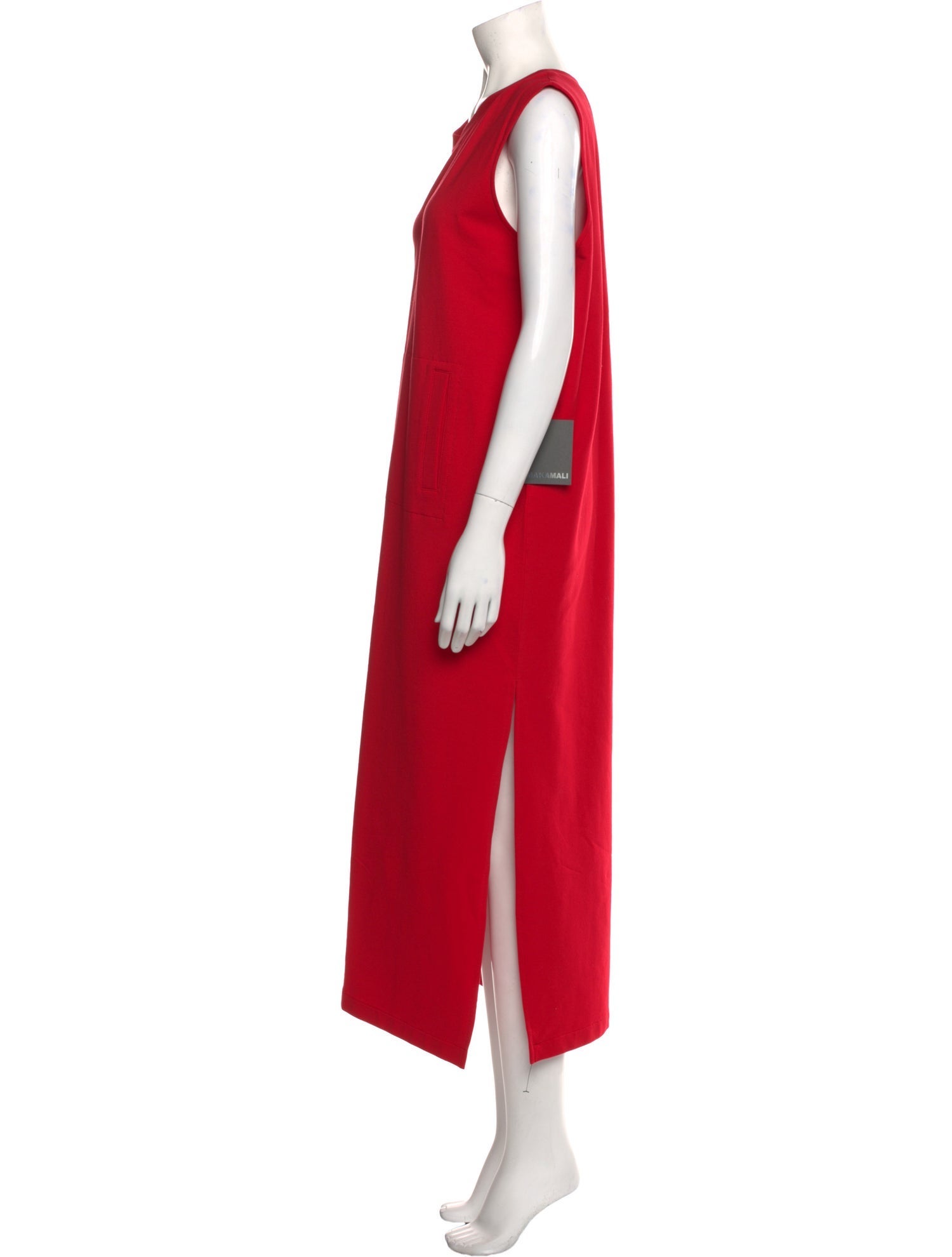 Norma Kamali Crew Neck Long Dress