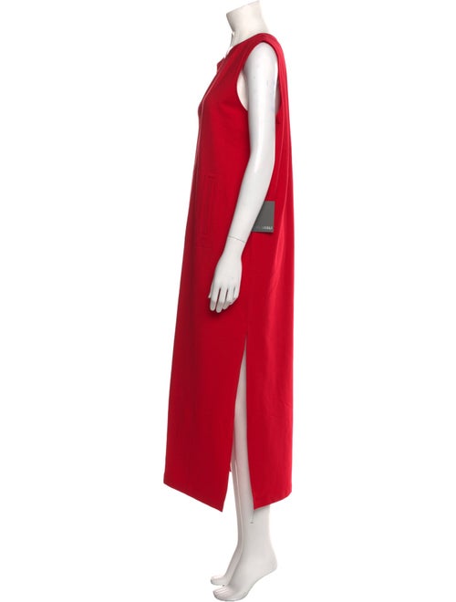 Norma Kamali Crew Neck Long Dress