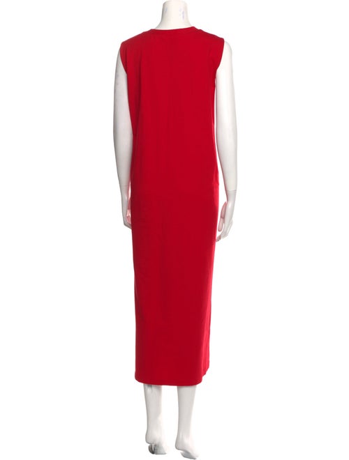 Norma Kamali Crew Neck Long Dress