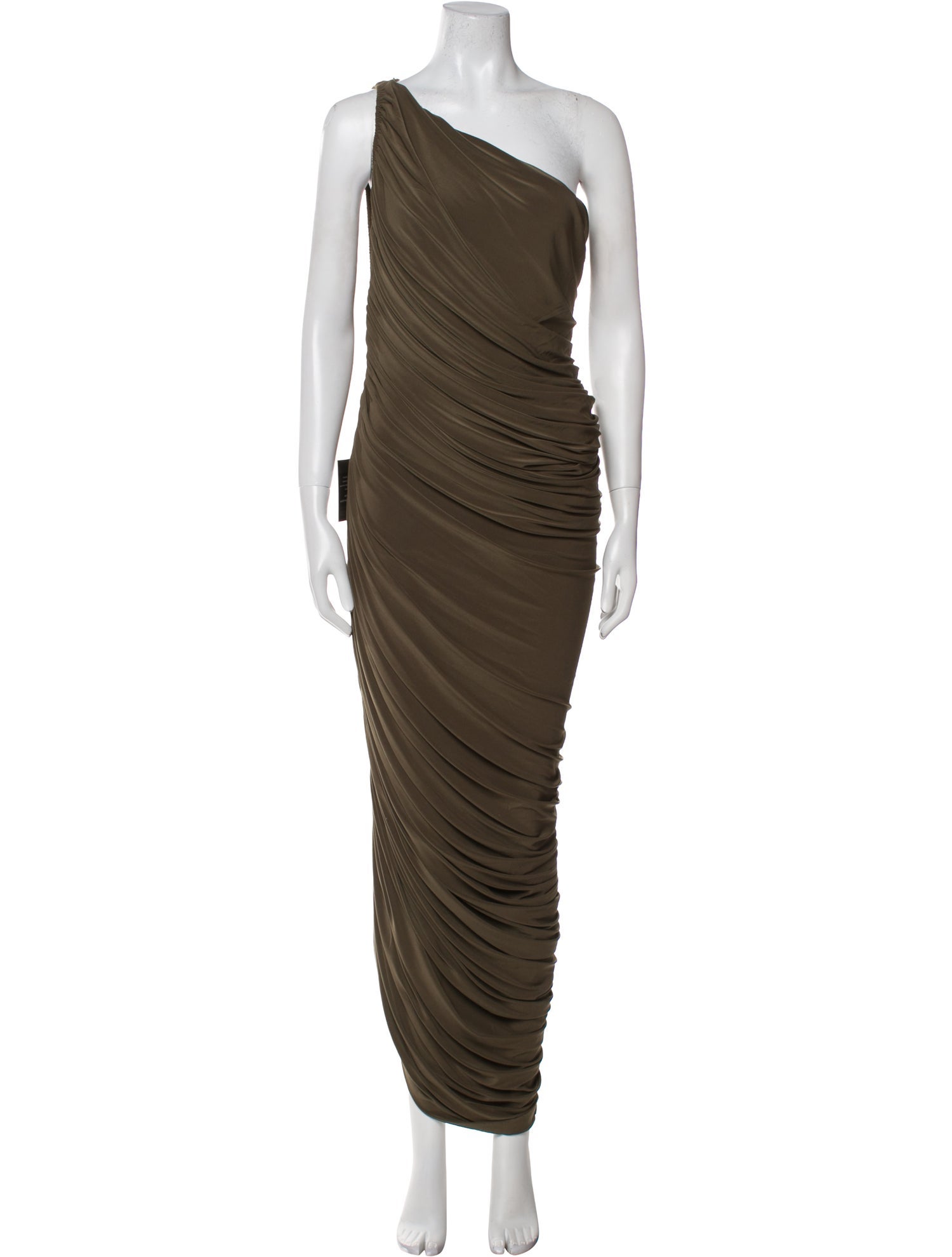 Norma Kamali One-Shoulder Long Dress