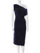 Norma Kamali One-Shoulder Knee-Length Dress