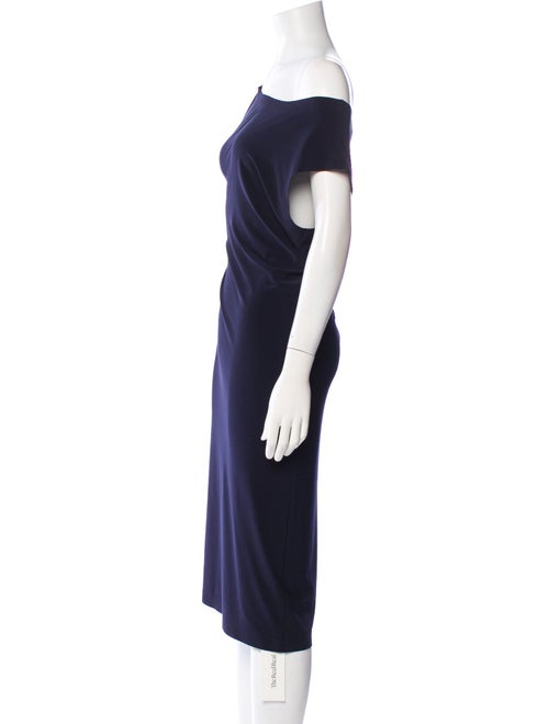 Norma Kamali One-Shoulder Knee-Length Dress