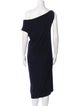 Norma Kamali One-Shoulder Knee-Length Dress