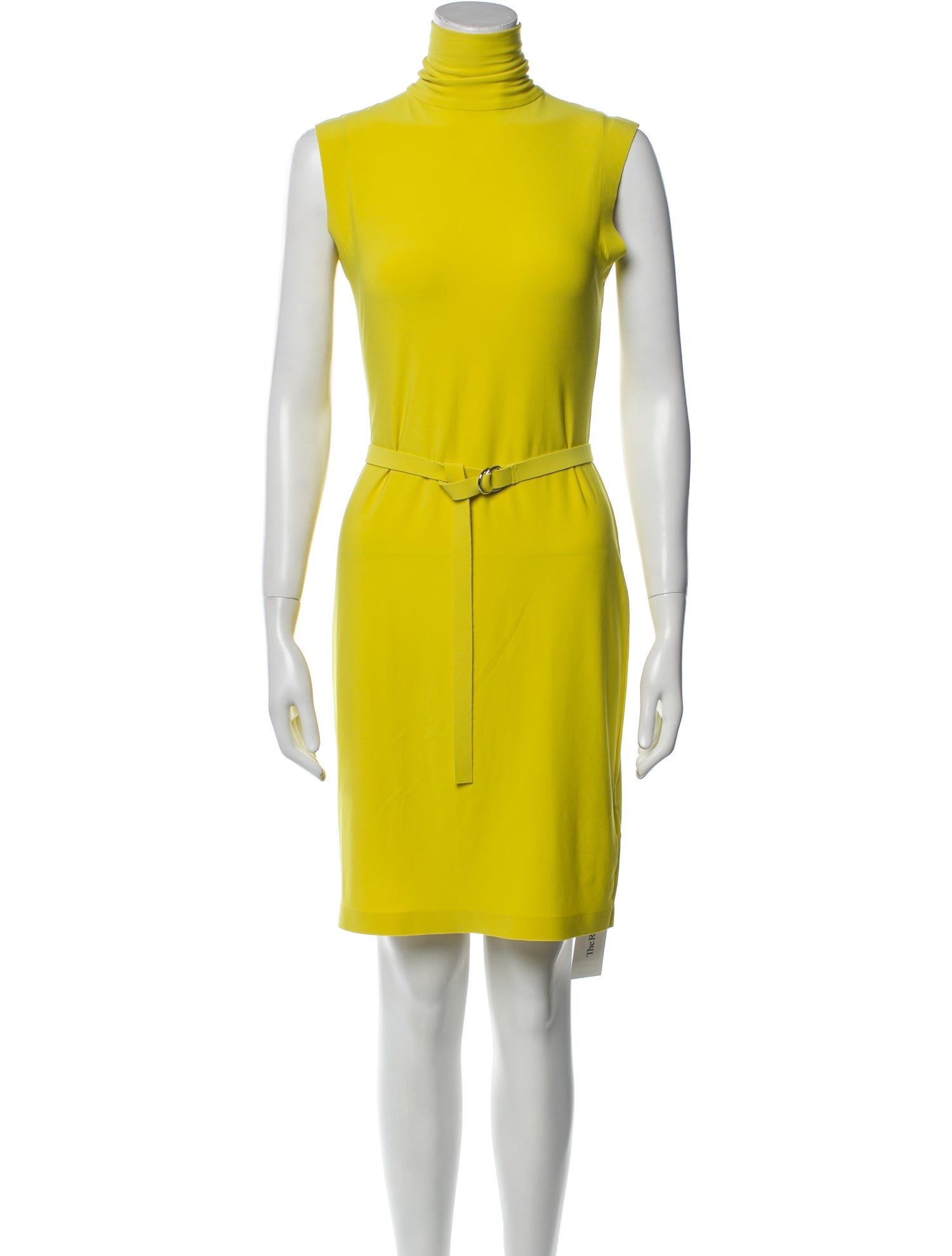 Norma Kamali Mock Neck Knee-Length Dress