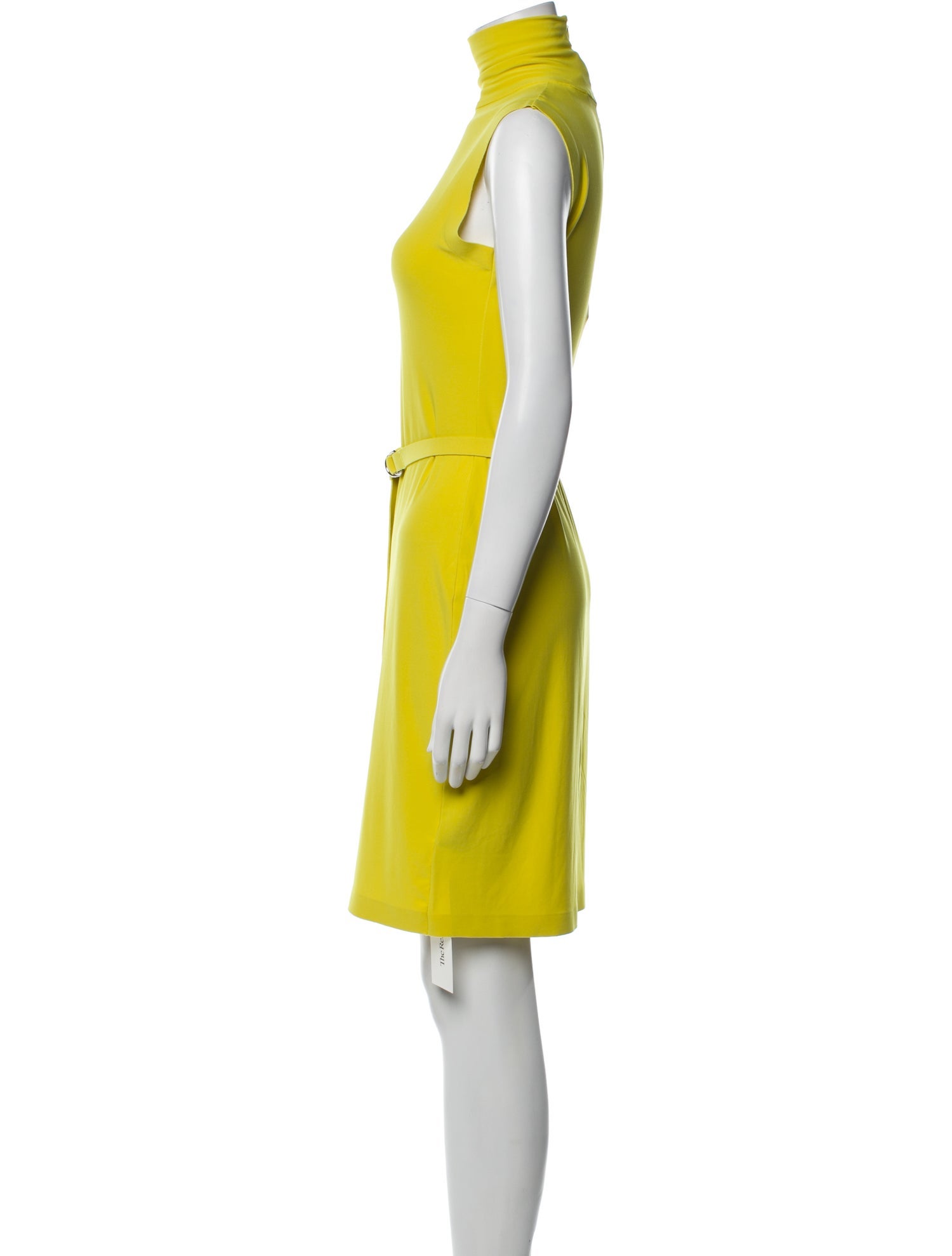 Norma Kamali Mock Neck Knee-Length Dress