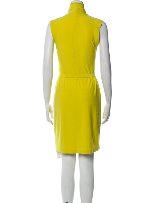 Norma Kamali Mock Neck Knee-Length Dress