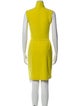 Norma Kamali Mock Neck Knee-Length Dress