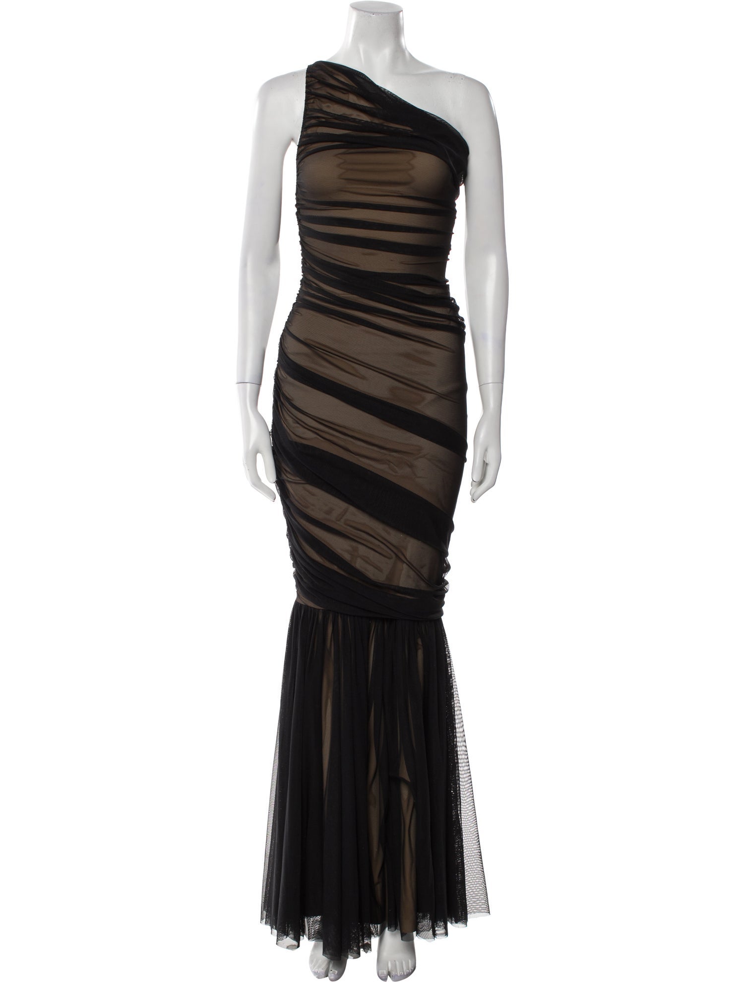Norma Kamali One-Shoulder Long Dress