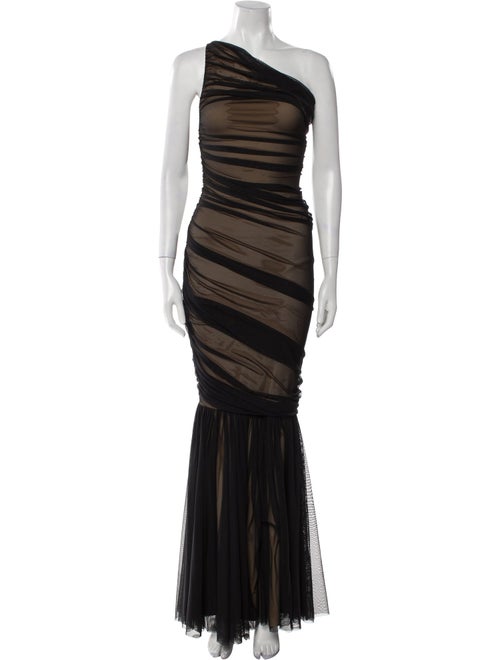 Norma Kamali One-Shoulder Long Dress
