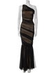 Norma Kamali One-Shoulder Long Dress