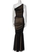 Norma Kamali One-Shoulder Long Dress