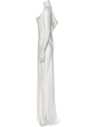 Norma Kamali Cowl Neck Long Dress