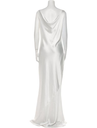 Norma Kamali Cowl Neck Long Dress