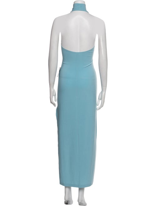 Norma Kamali Mock Neck Midi Length Dress