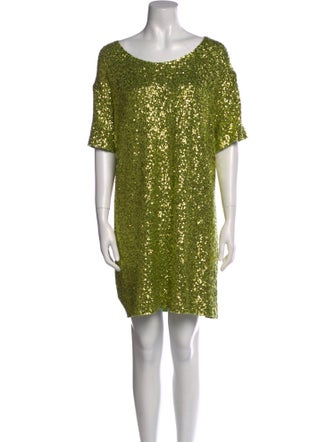 Norma Kamali Scoop Neck Mini Dress