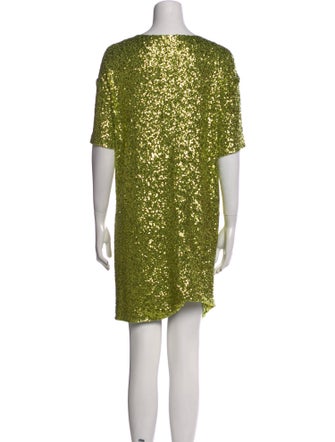 Norma Kamali Scoop Neck Mini Dress