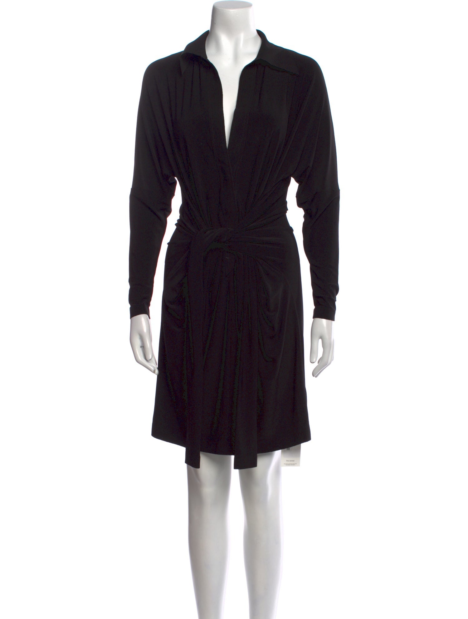 Norma Kamali V-Neck Mini Dress