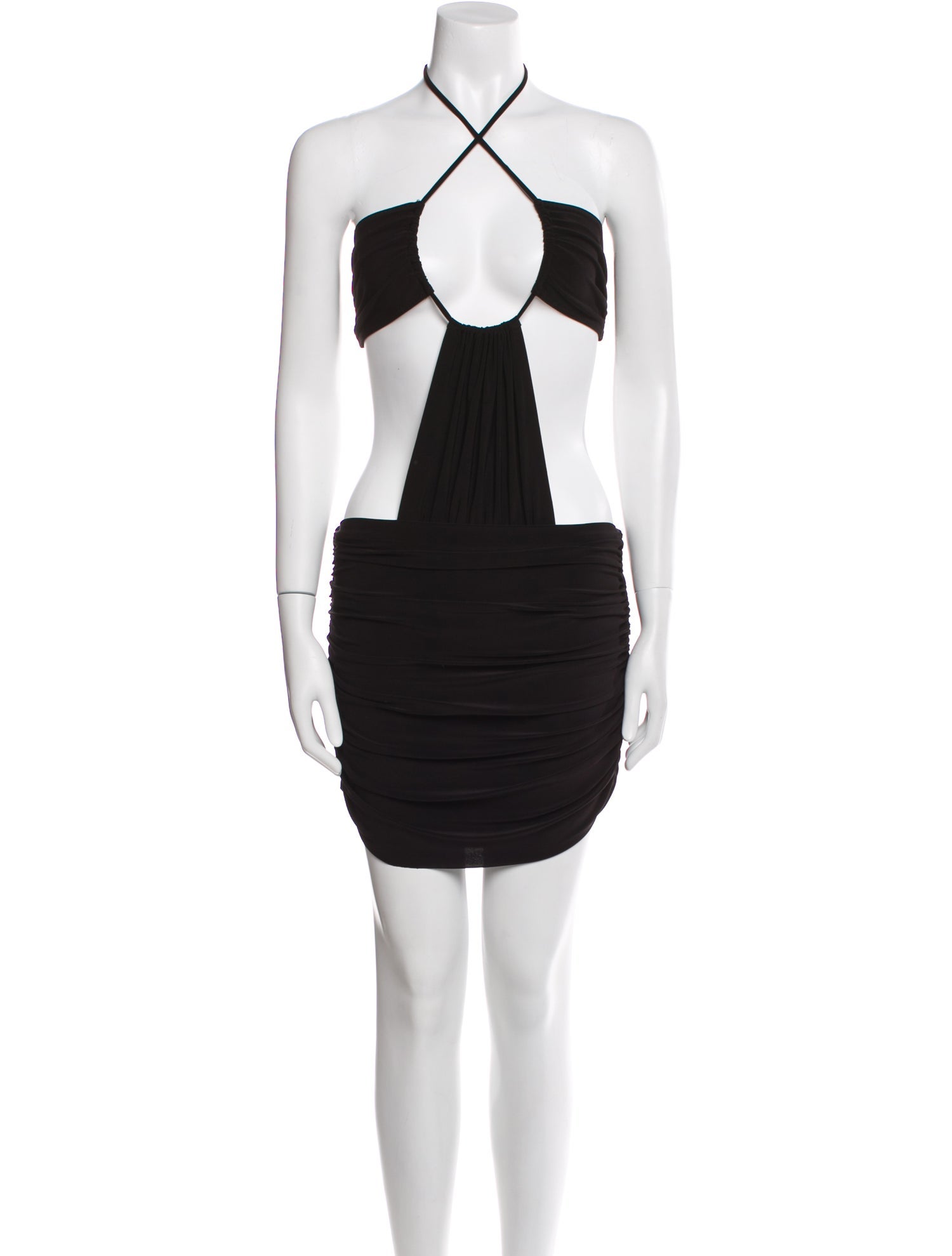Norma Kamali Halterneck Knee-Length Dress w/ Tags
