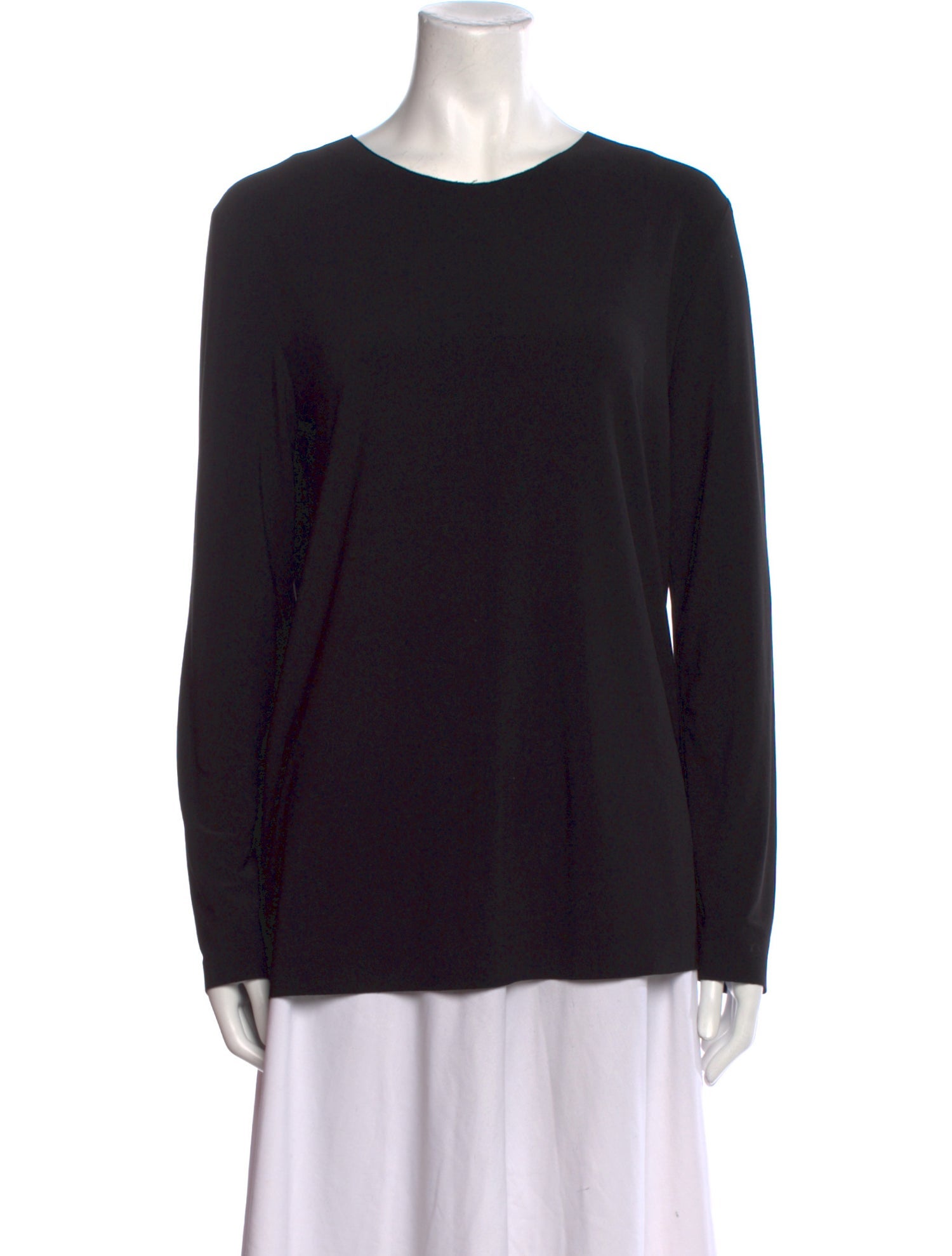 Norma Kamali Crew Neck Long Sleeve Top