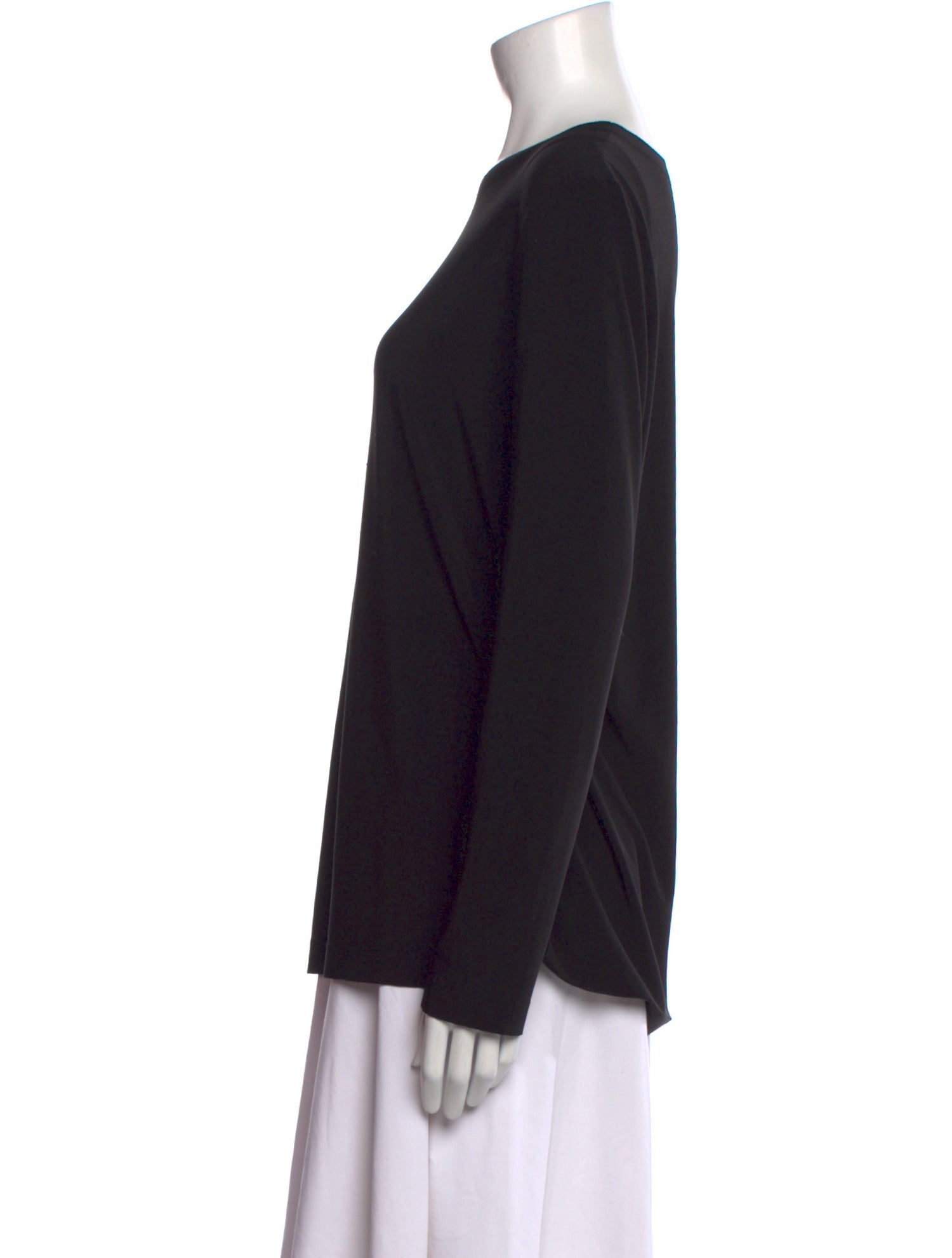 Norma Kamali Crew Neck Long Sleeve Top