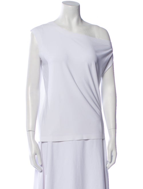 Norma Kamali Asymmetrical Short Sleeve T-Shirt