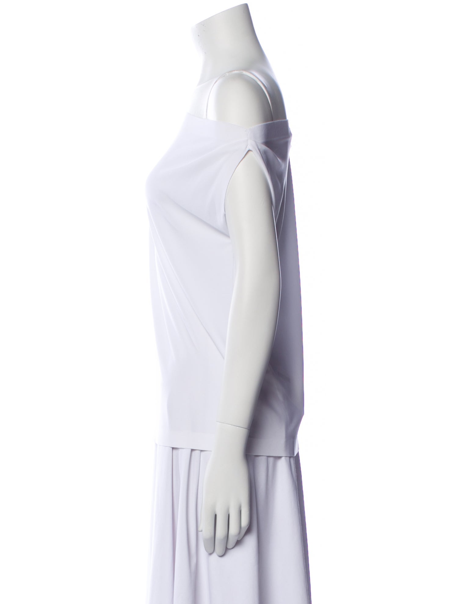 Norma Kamali Asymmetrical Short Sleeve T-Shirt