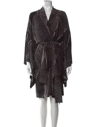 Norma Kamali Printed Midi Length Dress