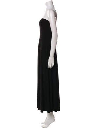 Norma Kamali Strapless Midi Length Dress