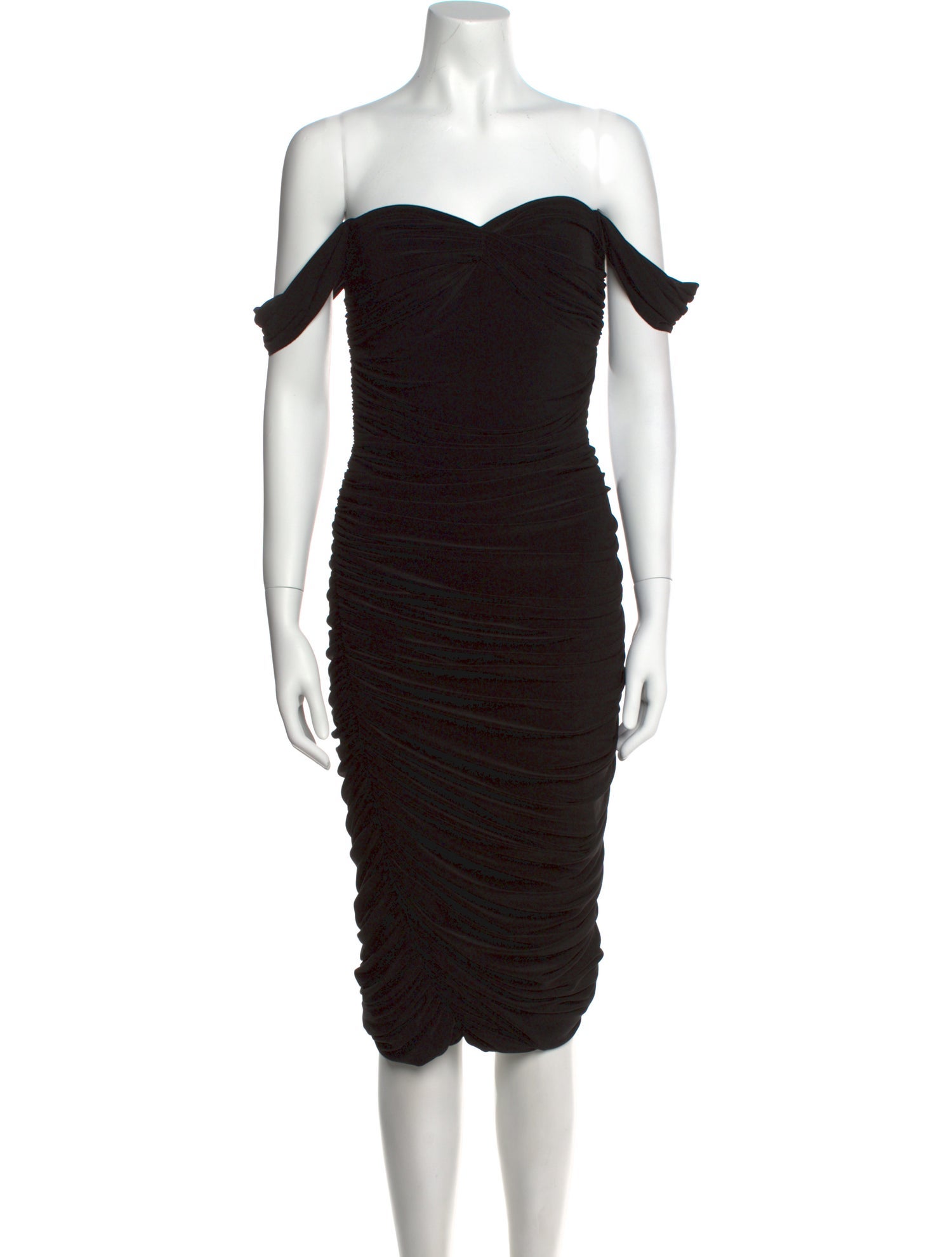 Norma Kamali Strapless Midi Length Dress