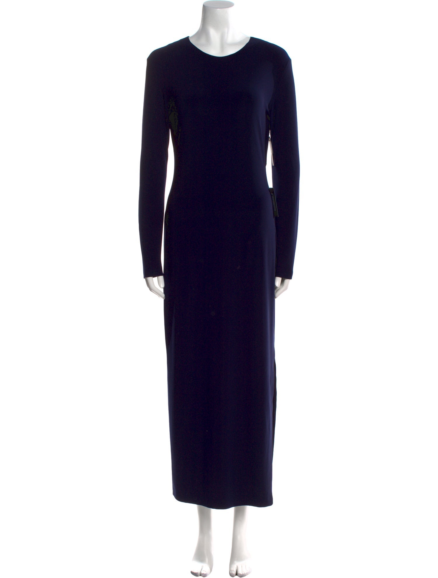 Norma Kamali Crew Neck Long Dress