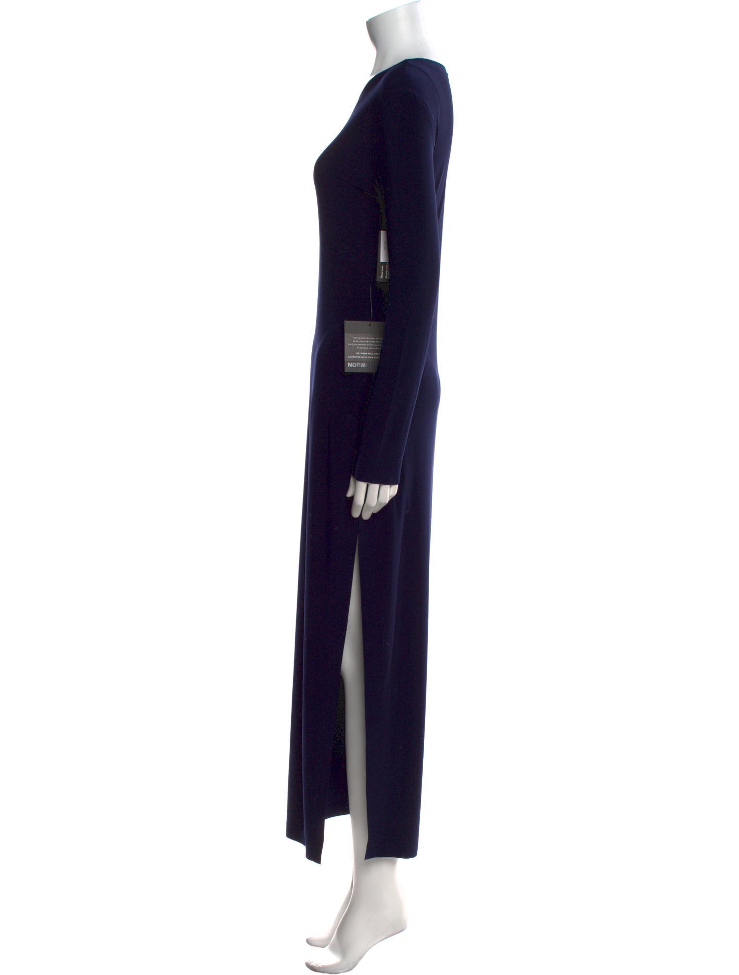 Norma Kamali Crew Neck Long Dress