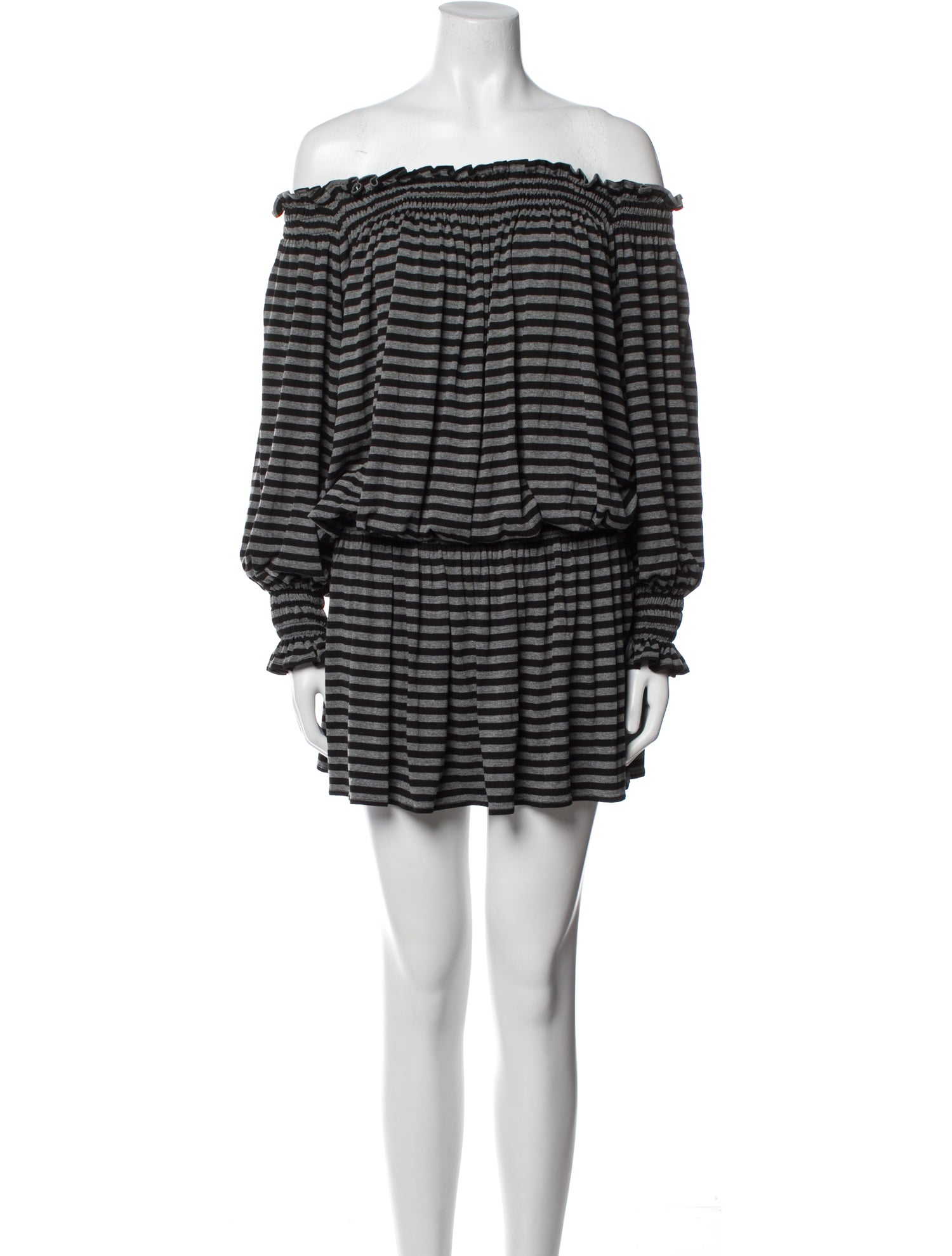 Norma Kamali Striped Mini Dress