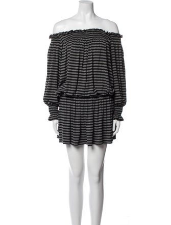 Norma Kamali Striped Mini Dress
