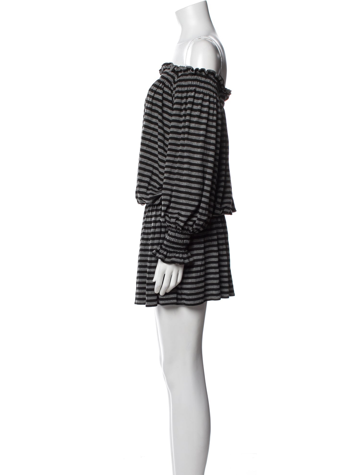 Norma Kamali Striped Mini Dress