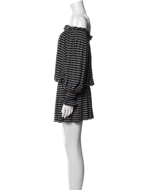 Norma Kamali Striped Mini Dress