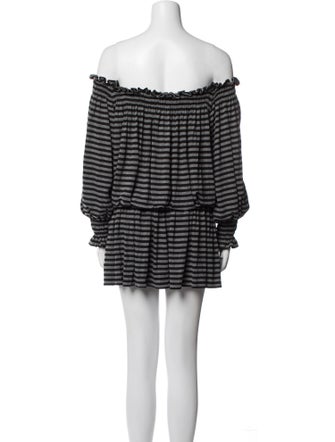 Norma Kamali Striped Mini Dress
