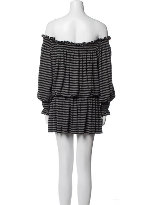 Norma Kamali Striped Mini Dress