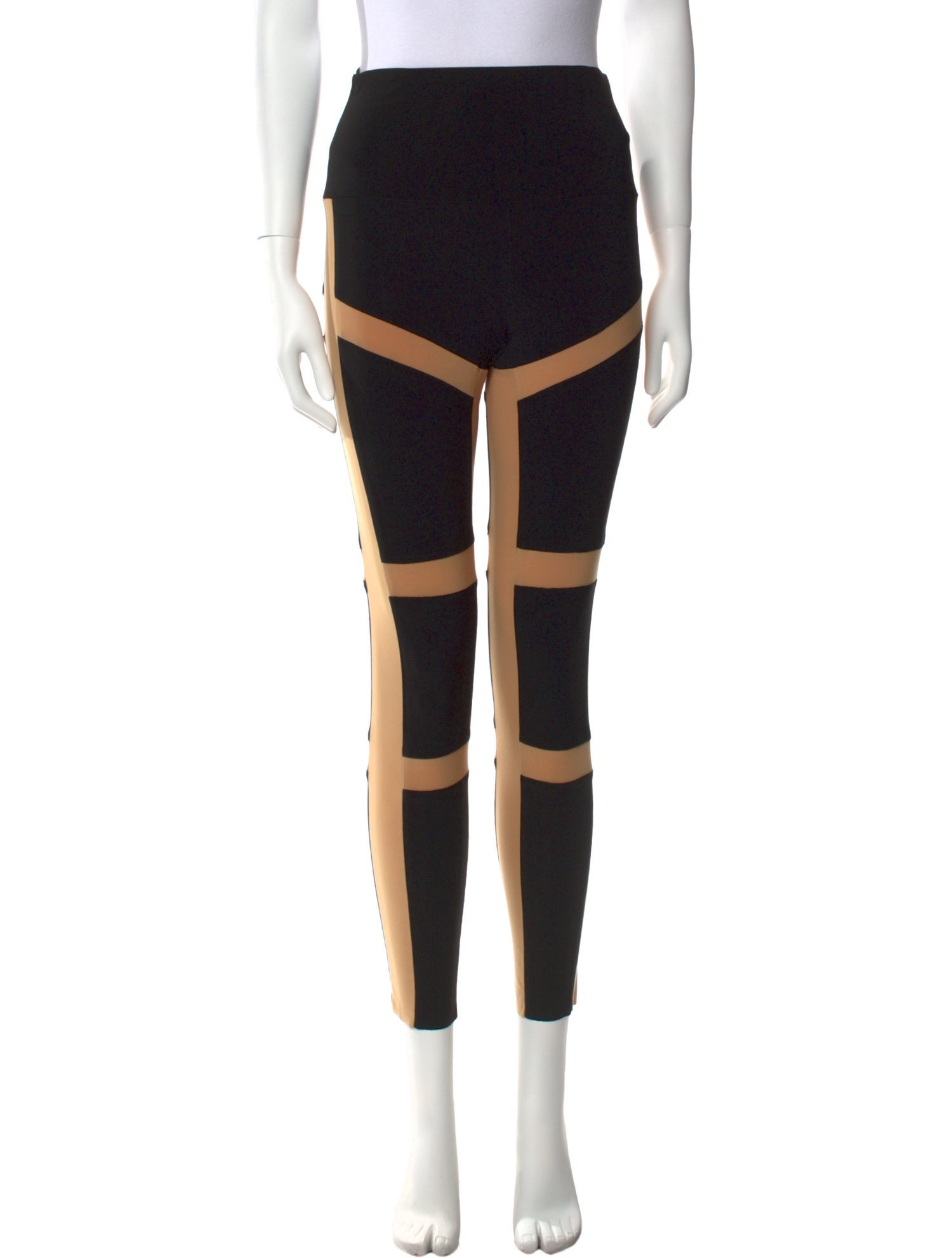 Norma Kamali Striped Skinny Leg Pants