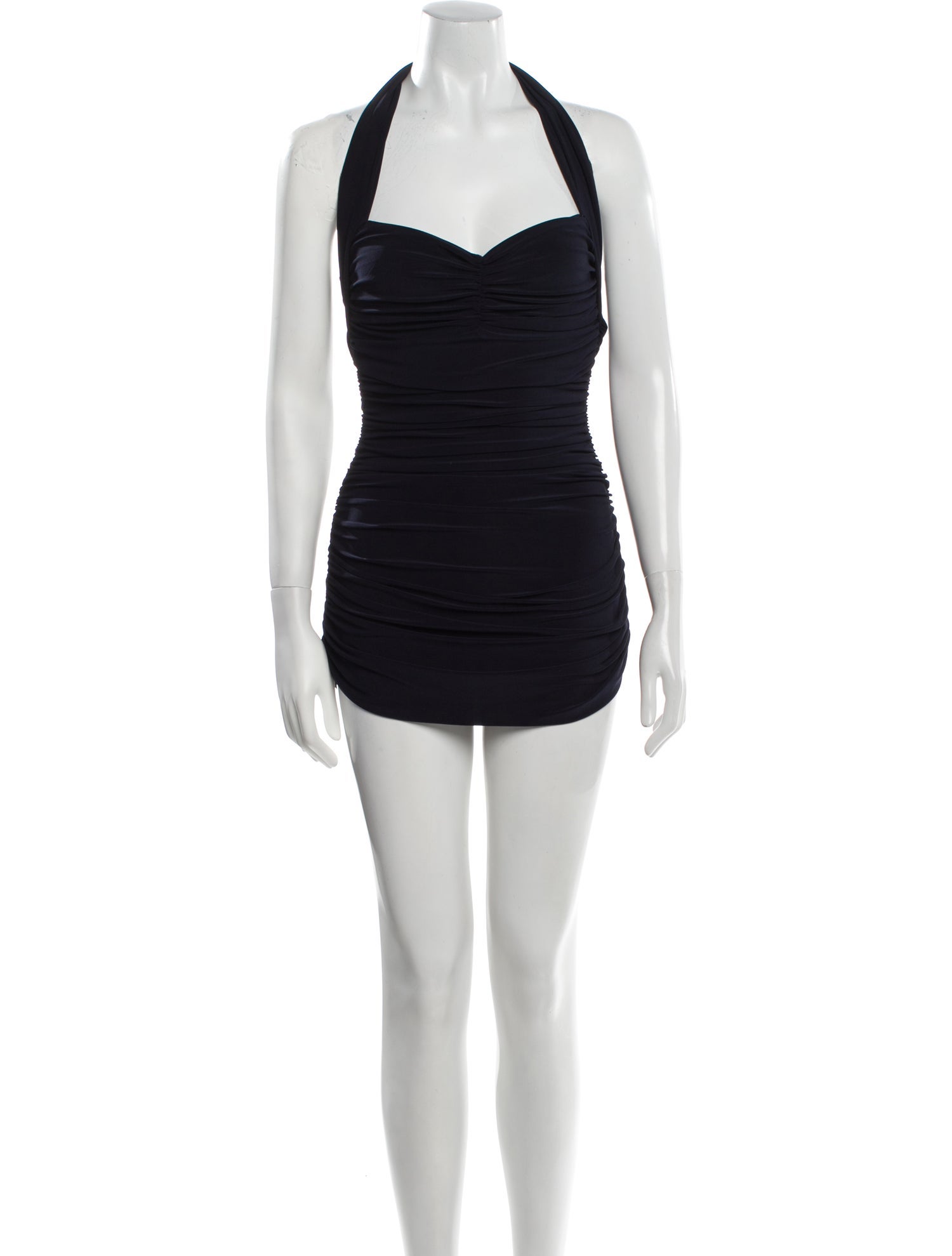 Norma Kamali Pleated Accents One-Piece w/ Tags
