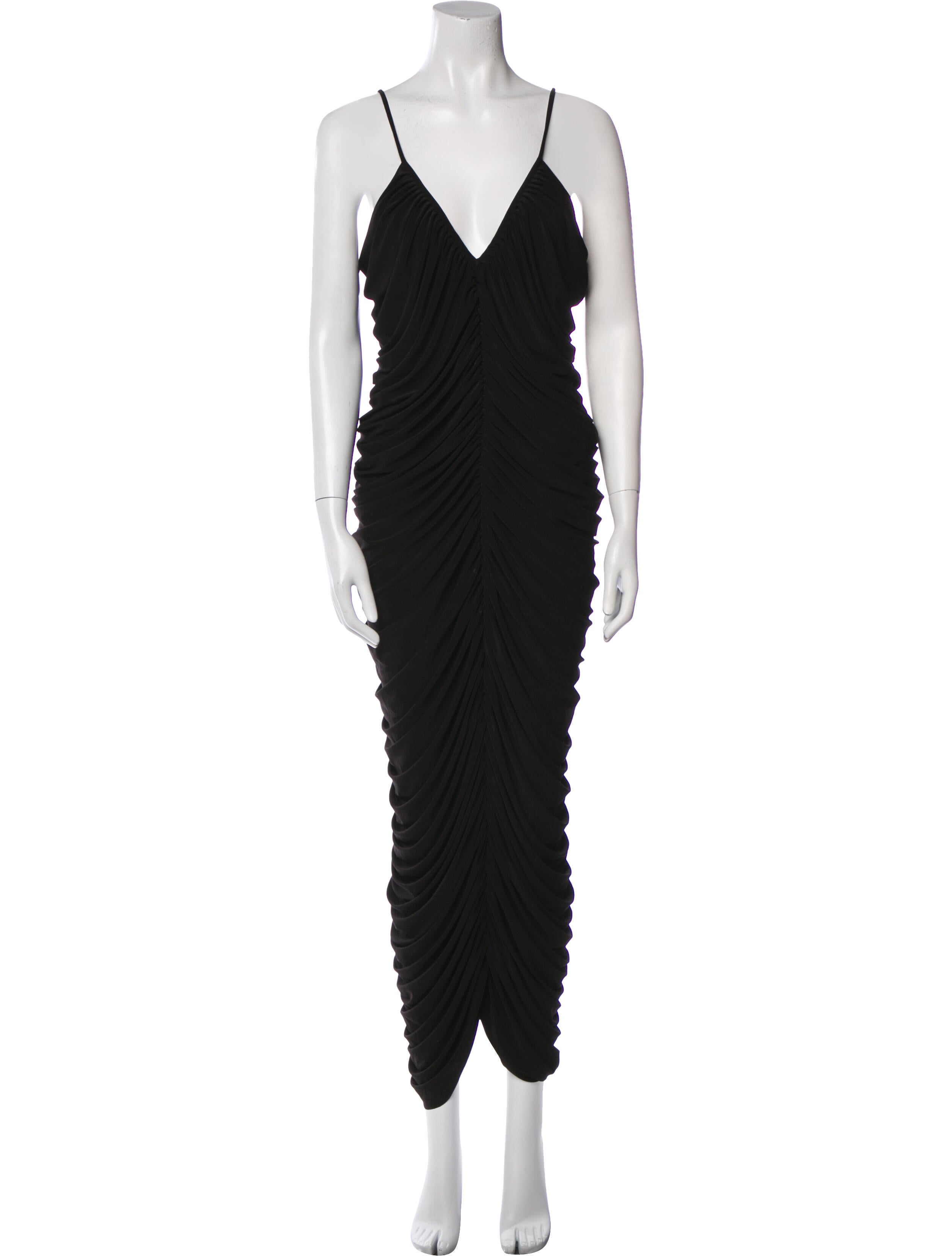 Norma Kamali V-Neck Long Dress