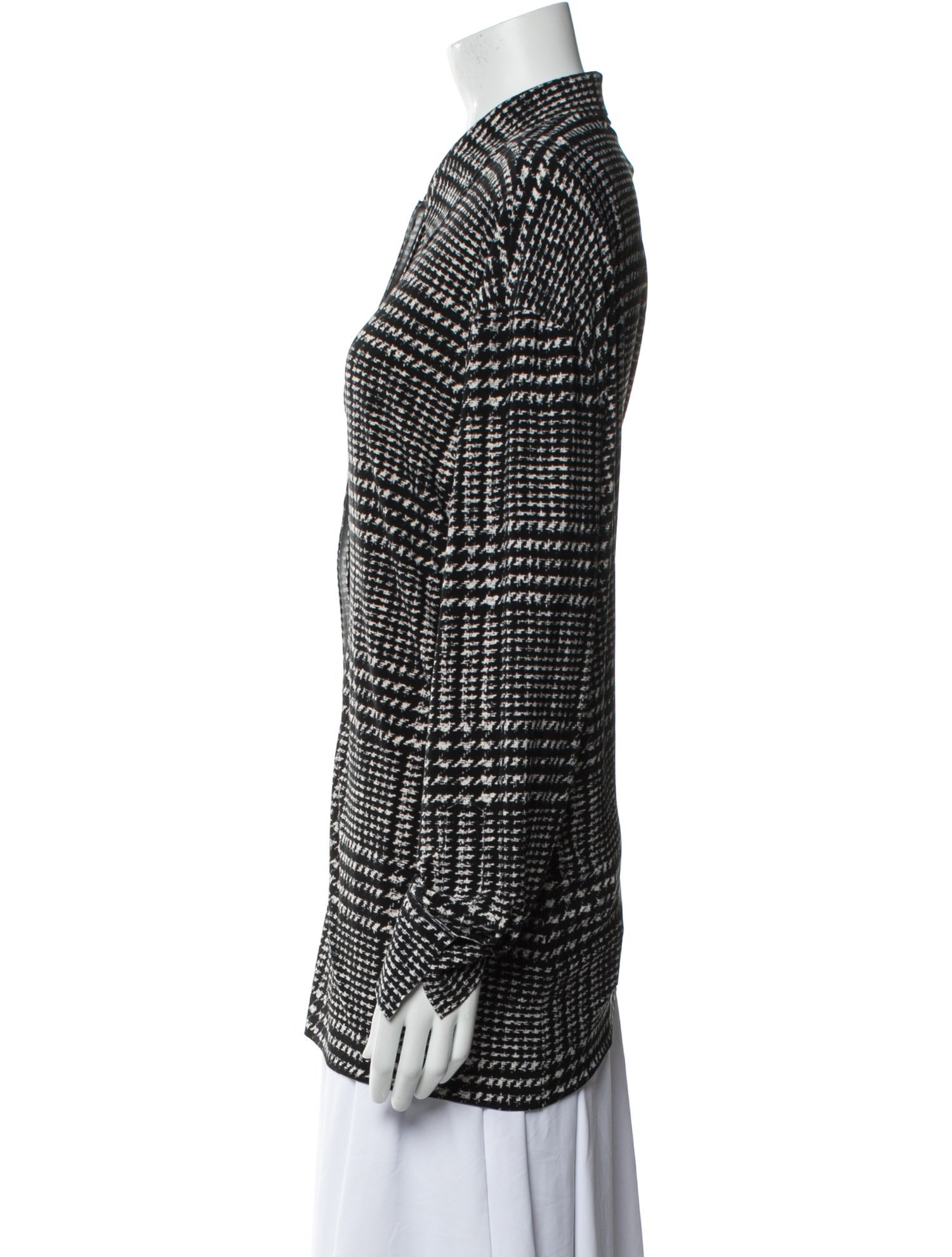 Norma Kamali Houndstooth Print Jacket