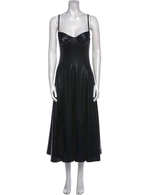 Norma Kamali Square Neckline Long Dress