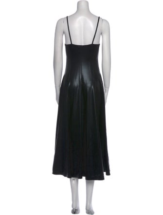 Norma Kamali Square Neckline Long Dress