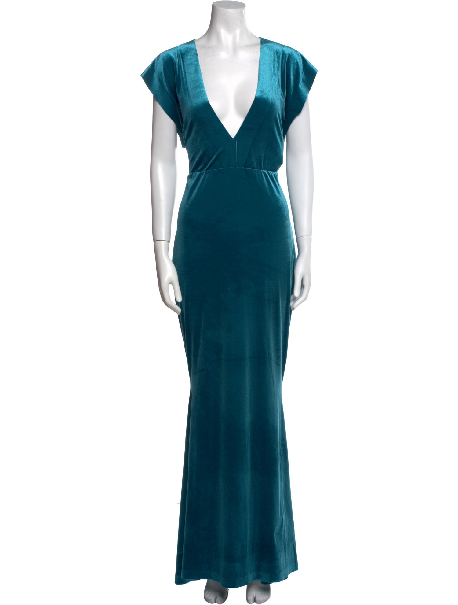 Norma Kamali V-Neck Long Dress