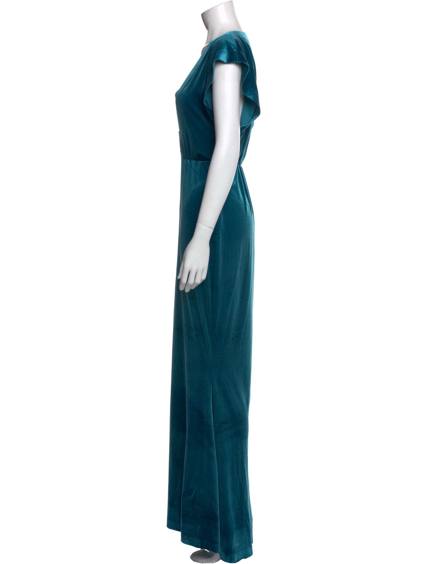 Norma Kamali V-Neck Long Dress
