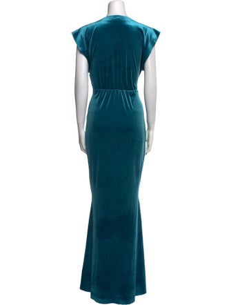Norma Kamali V-Neck Long Dress