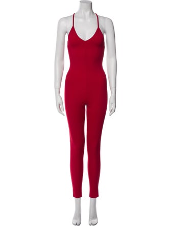 Norma Kamali V-Neck Jumpsuit