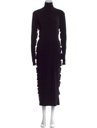 Norma Kamali Turtleneck Long Dress